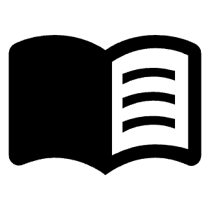 Menu Book Fill Icon from Outlined Fill - Material Symbols Set