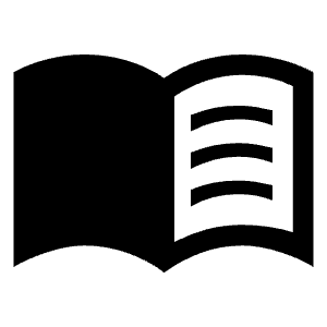 Menu Book Fill Icon from Sharp Fill - Material Symbols Set