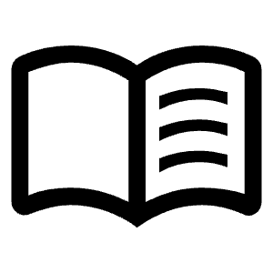 Menu Book Icon from Outlined Line - Material Symbols Set