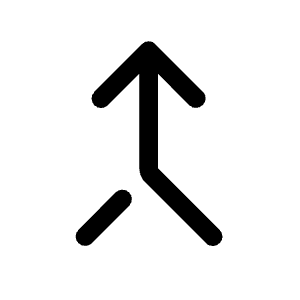 Merge Type Icon from Rounded Line - Material Symbols Set
