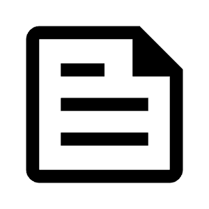 News Icon from Outlined Line - Material Symbols Set