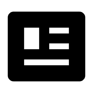 Newsmode Fill Icon from Outlined Fill - Material Symbols Set