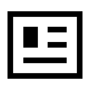 Newsmode Icon from Sharp Line - Material Symbols Set
