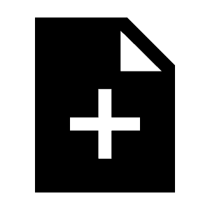 Note Add Fill Icon from Sharp Fill - Material Symbols Set