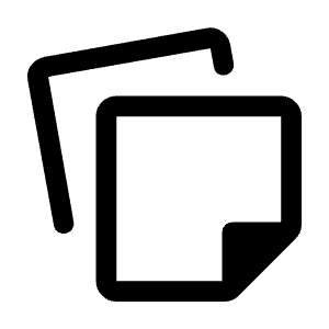 Note Stack Icon from Rounded Line - Material Symbols Set