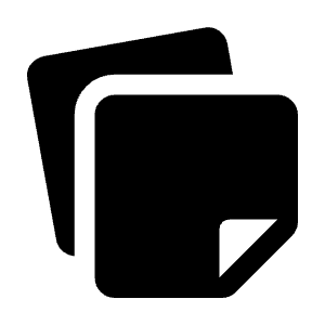 Note Stack Fill Icon from Rounded Fill - Material Symbols Set