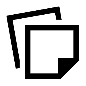 Note Stack Icon from Sharp Line - Material Symbols Set