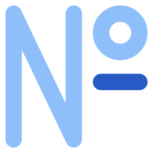 Number Sign Icon from Core Flat Set