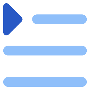 Paragraph Indent First Line Icon from Core Flat Set