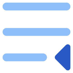 Paragraph Indent Last Line Icon from Core Flat Set