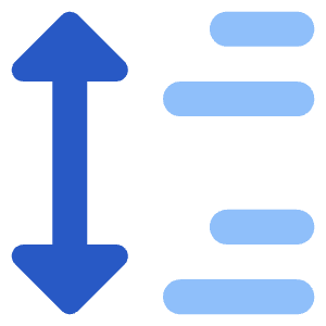 Paragraph Spacing Icon from Core Flat Set