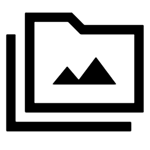 Perm Media Icon from Sharp Line - Material Symbols Set