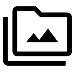 Perm Media Icon from Outlined Line - Material Symbols Set