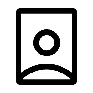 Person Book Icon from Rounded Line - Material Symbols Set