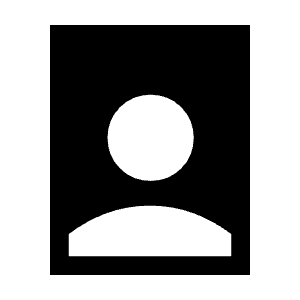Person Book Fill Icon from Sharp Fill - Material Symbols Set