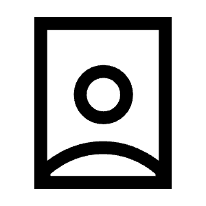 Person Book Icon from Sharp Line - Material Symbols Set