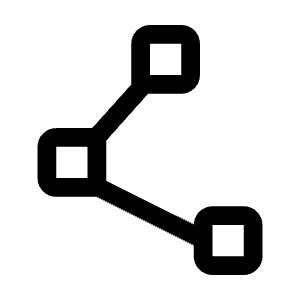 Polyline Icon from Rounded Line - Material Symbols Set