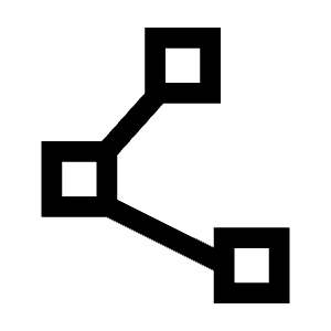 Polyline Icon from Outlined Line - Material Symbols Set