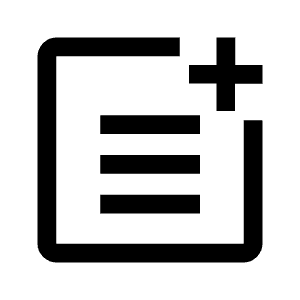 Post Add Fill Icon from Outlined Fill - Material Symbols Set