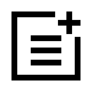 Post Add Fill Icon from Sharp Fill - Material Symbols Set