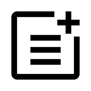 Post Add Icon from Outlined Line - Material Symbols Set