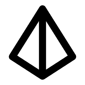 Pyramid Shape Icon from Outlined Line - Material Pro Free Set