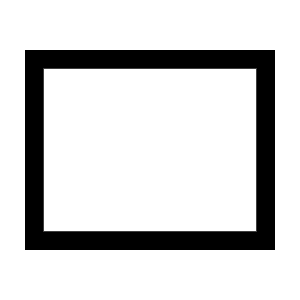 Rectangle Icon from Outlined Line - Material Symbols Set