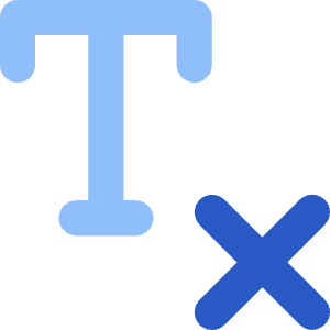Remove Text Formatting Sentence Icon from Core Flat Set