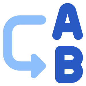 Replace Text Icon from Core Flat Set