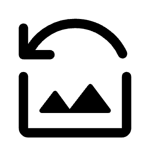 Reset Image Icon from Rounded Line - Material Symbols Set