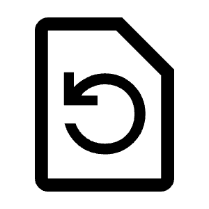 Restore Page Icon from Outlined Line - Material Symbols Set