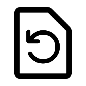 Restore Page Icon from Rounded Line - Material Symbols Set