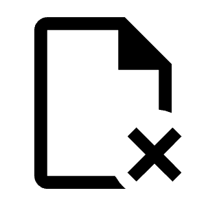 Scan Delete Icon from Outlined Line - Material Symbols Set