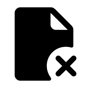 Scan Delete Fill Icon from Rounded Fill - Material Symbols Set