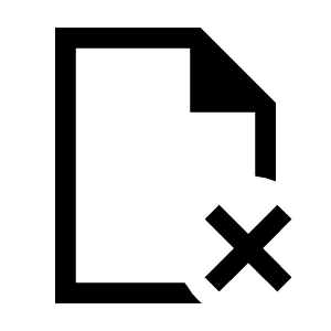 Scan Delete Icon from Sharp Line - Material Symbols Set
