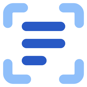 Scan Text Icon from Core Flat Set