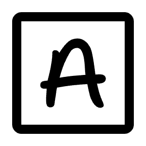 Script Icon from Outlined Line - Material Symbols Set