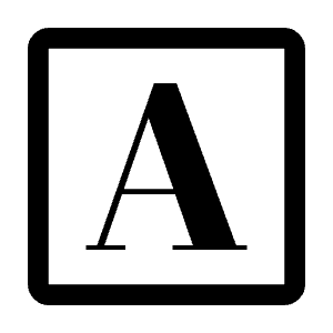 Serif Icon from Outlined Line - Material Symbols Set