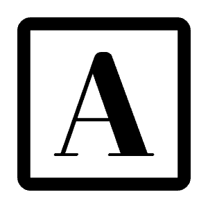 Serif Icon from Rounded Line - Material Symbols Set