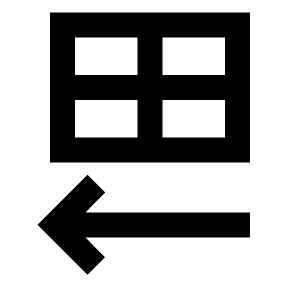 Sheets Rtl Fill Icon from Sharp Fill - Material Symbols Set