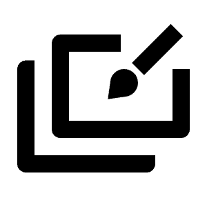 Slide Library Icon from Outlined Line - Material Pro Free Set