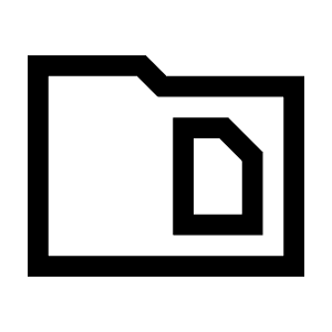 Snippet Folder Icon from Sharp Line - Material Symbols Set