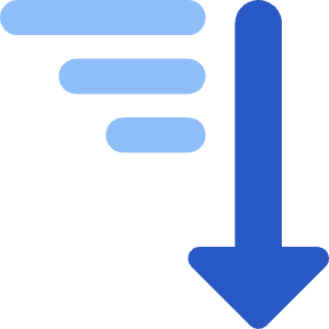 Sort Descending Icon from Core Flat Set