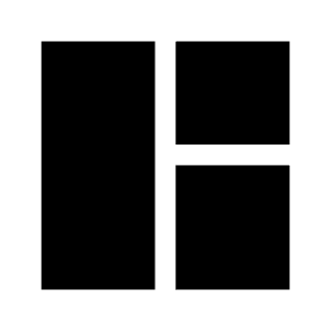 Space Dashboard Fill Icon from Sharp Fill - Material Symbols Set
