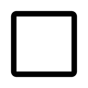 Square Icon from Rounded Line - Material Symbols Set