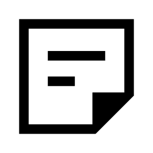 Sticky Note 2 Icon from Sharp Line - Material Symbols Set
