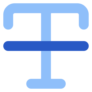 Strikethrough 2 Icon from Core Flat Set