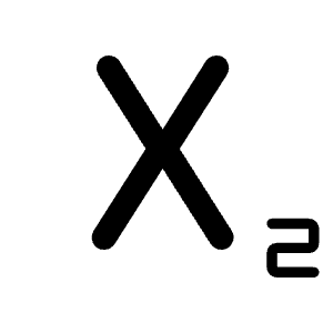 Subscript Fill Icon from Rounded Fill - Material Symbols Set