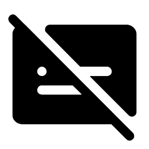 Subtitles Off Fill Icon from Rounded Fill - Material Symbols Set