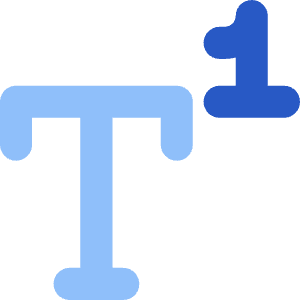 Superscript 2 Icon from Core Flat Set
